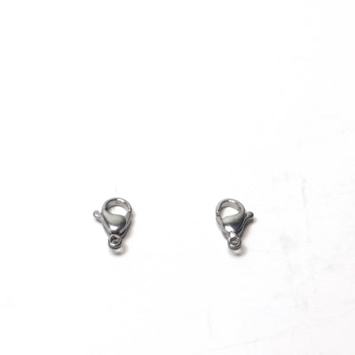 11mm Lobster Clasps, Stainless Steel, Lot Size 100 Clasps