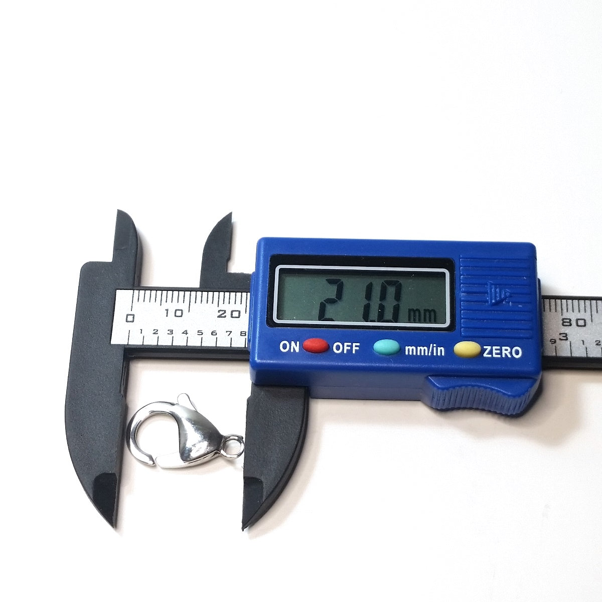 21mm Lobster Clasps, Stainless Steel, Lot Size 10 Clasps