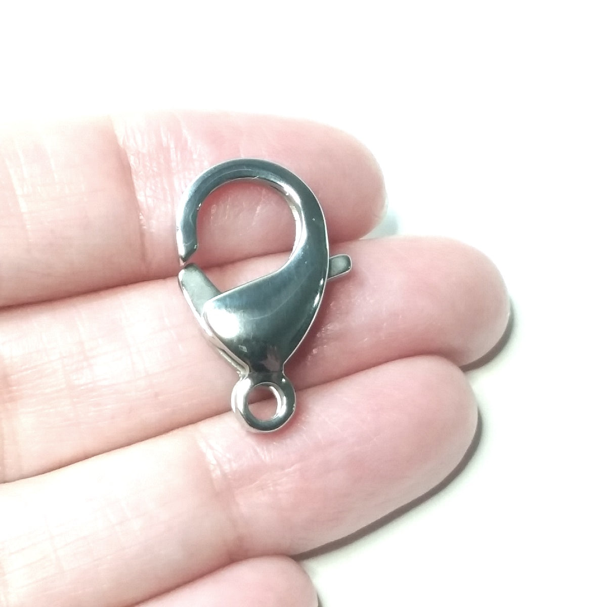 25mm Lobster Clasps, Stainless Steel, Lot Size 5 Clasps