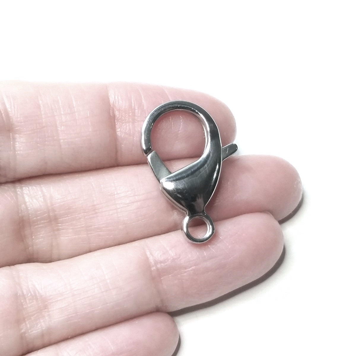 27mm Lobster Clasps, Stainless Steel, Lot Size 5 Clasps