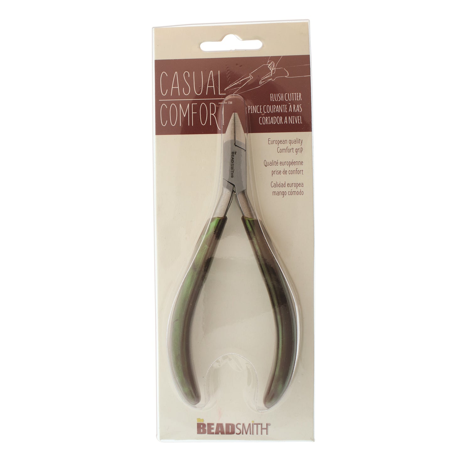 Wire Cutter, Casual Comfort Jewelry Making Tools, Ergonomic Grip Handles, Box Joint, Return Leaf Spring, Beadsmith Brand, #306 33