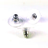 Post Ear Nuts, Padded Base, Stainless Steel Earring Findings, Lot Size 100 Pieces, #1362