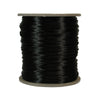 Black Rattail, 1mm, Size #0, 70 Yard Spool, USA Made, RTBKO