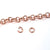 100 Stainless 24kt Rose Gold Plated Jump Rings, 5x0.8mm, Closed but not Soldered, Non-Tarnish
