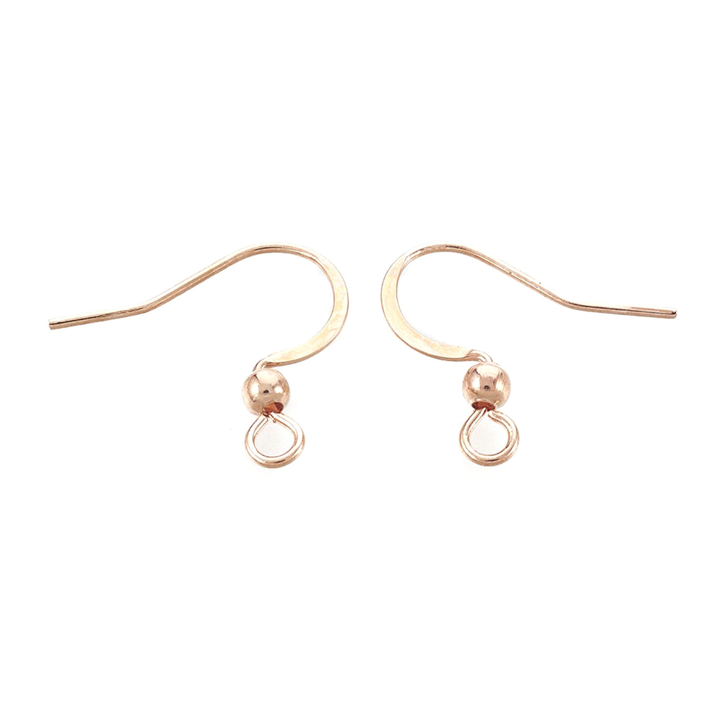 Earring Hooks Rose Gold Plated Hypoallergenic Ear Wires for DIY Jewelry Findings Bulk Reddish Brown Earrings Hook DIY Jewelry Findings, Women's, Size