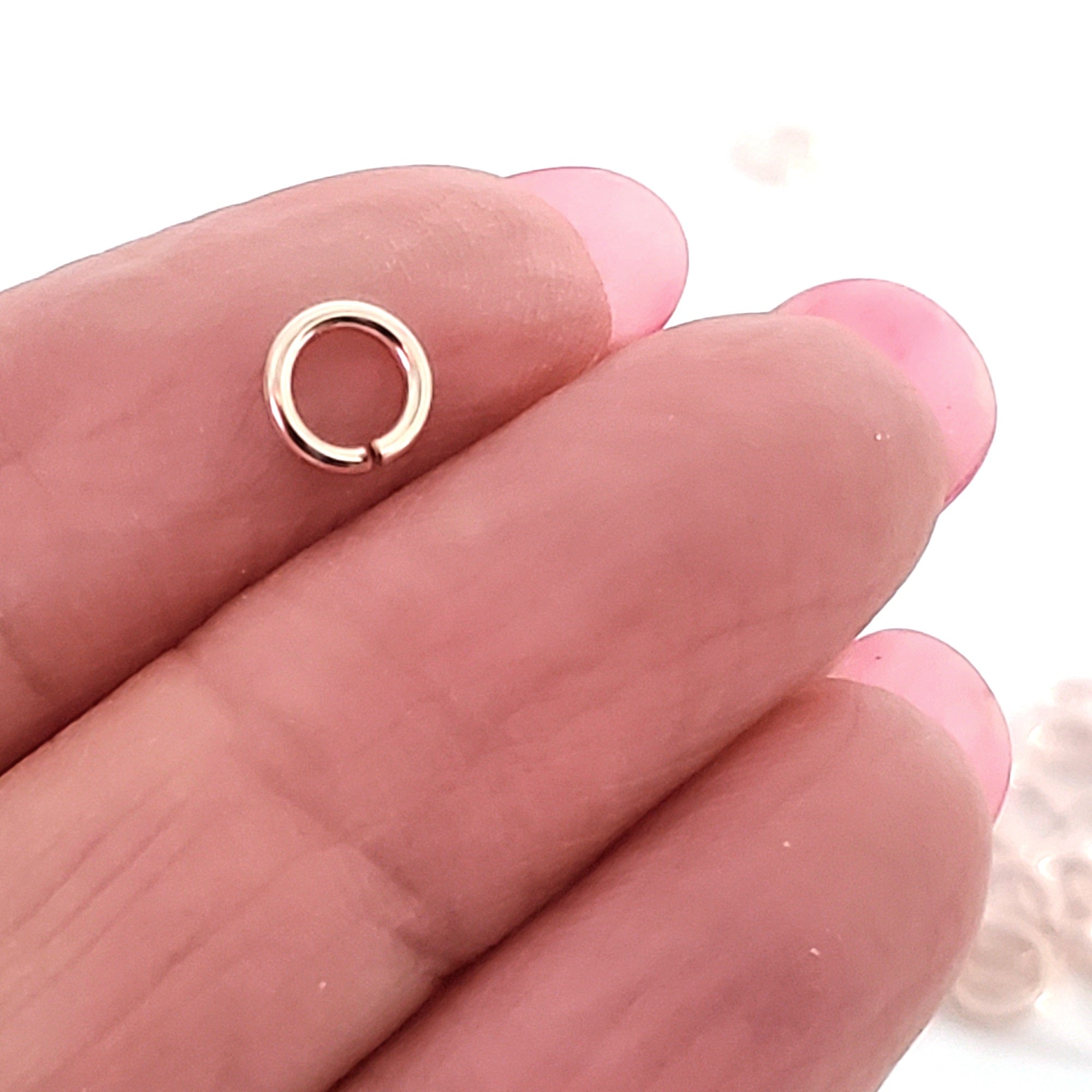 Rose Gold-Filled JumpLocks™, 6x1.0mm (18 gauge), 50 Pieces, Non-Tarnish, 610JL