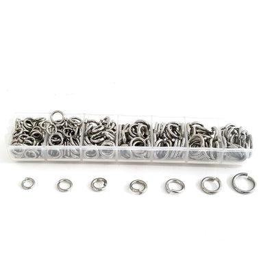 Ultra Heavy Duty Jump Ring Kit, Stainless Steel, 8mm to 15mm Diameter, 1.5 to 2mm thick, JRK 9UHC