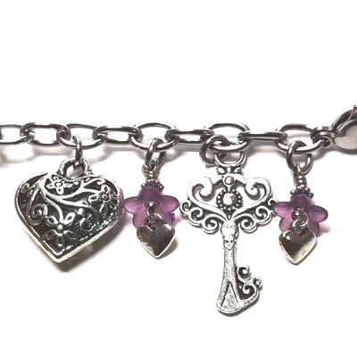 How To Make the Key to my Heart Charm Bracelet, the tutorial