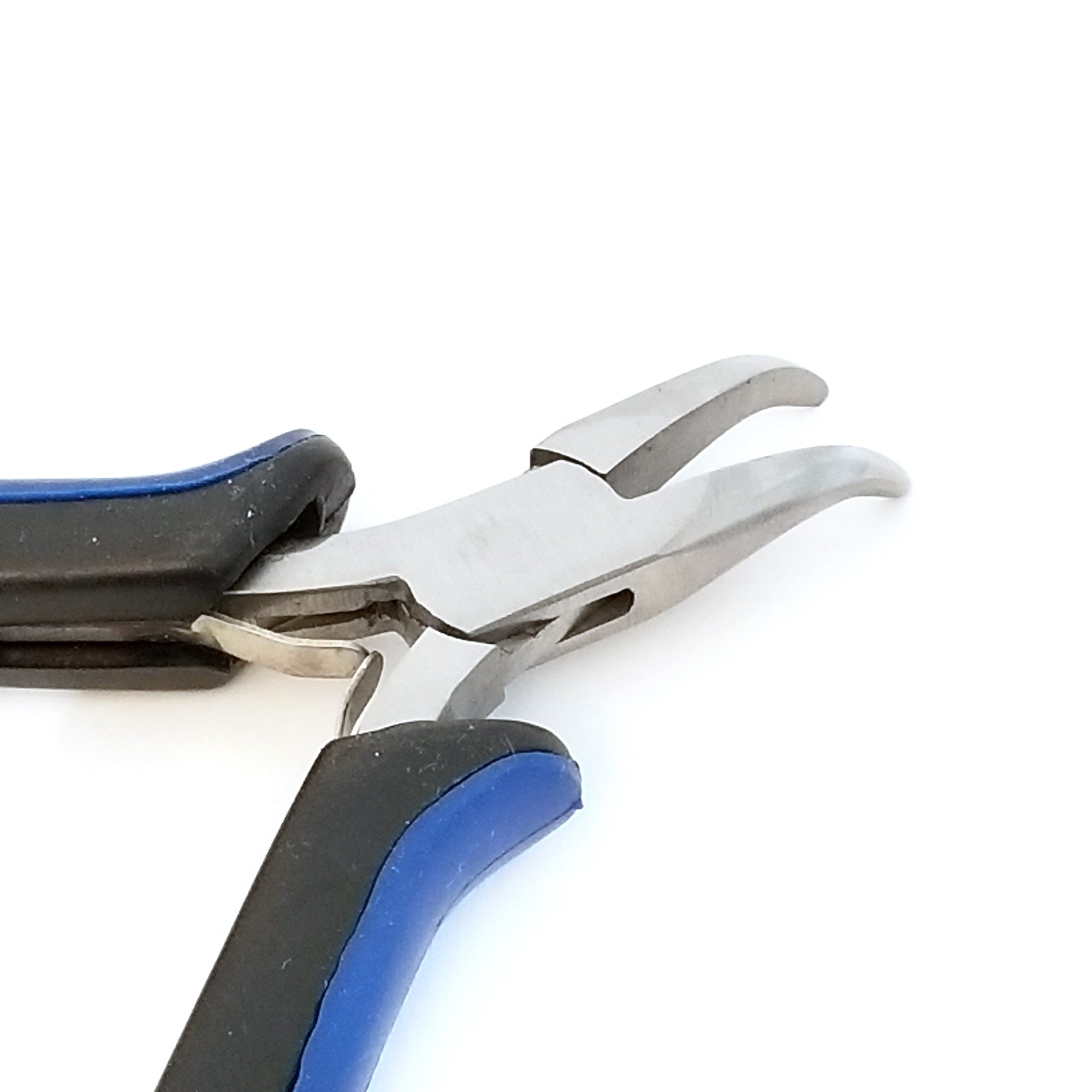 Bent Nose Pliers, Ergonomic Grip Handles, Box Joint, Return Leaf Spring, Beadsmith Brand, #1163