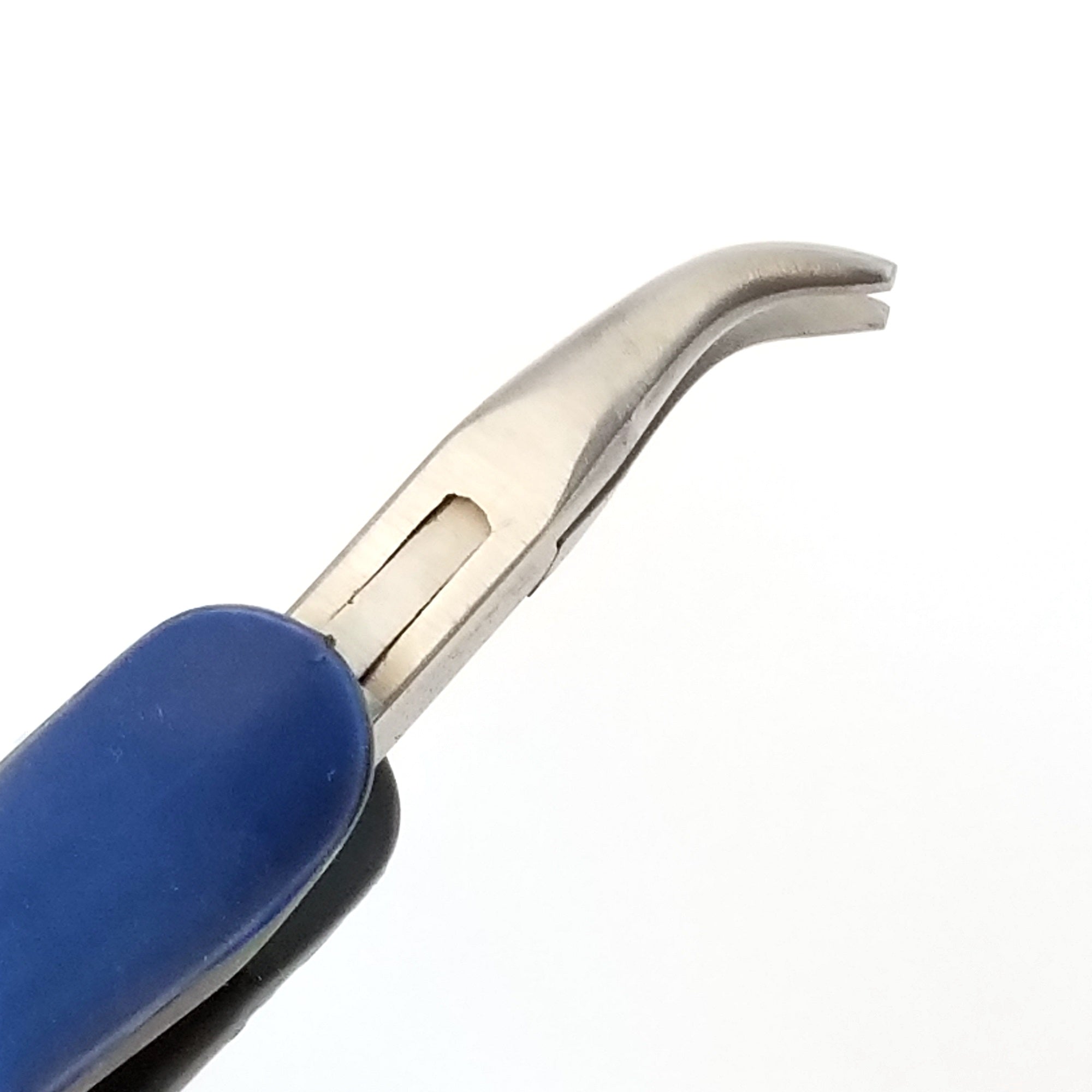 Bent Nose Pliers, Ergonomic Grip Handles, Box Joint, Return Leaf Spring, Beadsmith Brand, #1163