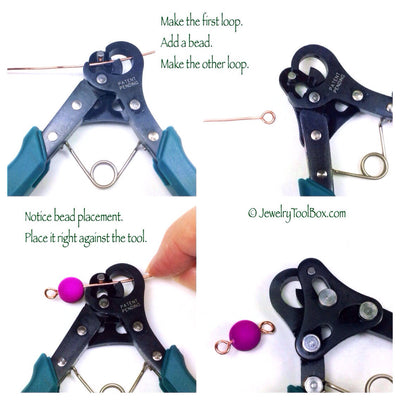 1 Step Looper, Loop Making Pliers, Make Your Own Eye Pins, 1.5mm Loops, Jewelry Making Pliers, Create and Trim Loops in One Easy Step, #1152
