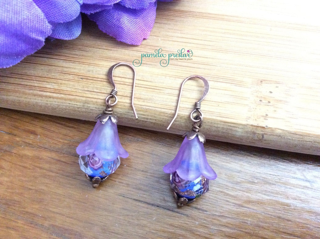 How to Make Wrapped Bead and Charm Earrings