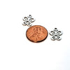 Butterfly Charms, Stainless Steel, 14x12x1mm,1.5mm Hole, Lot Size 5 Charms, #1666