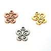 Butterfly Charms, Stainless Steel, 14x12x1mm,1.5mm Hole, Lot Size 5 Charms, #1666