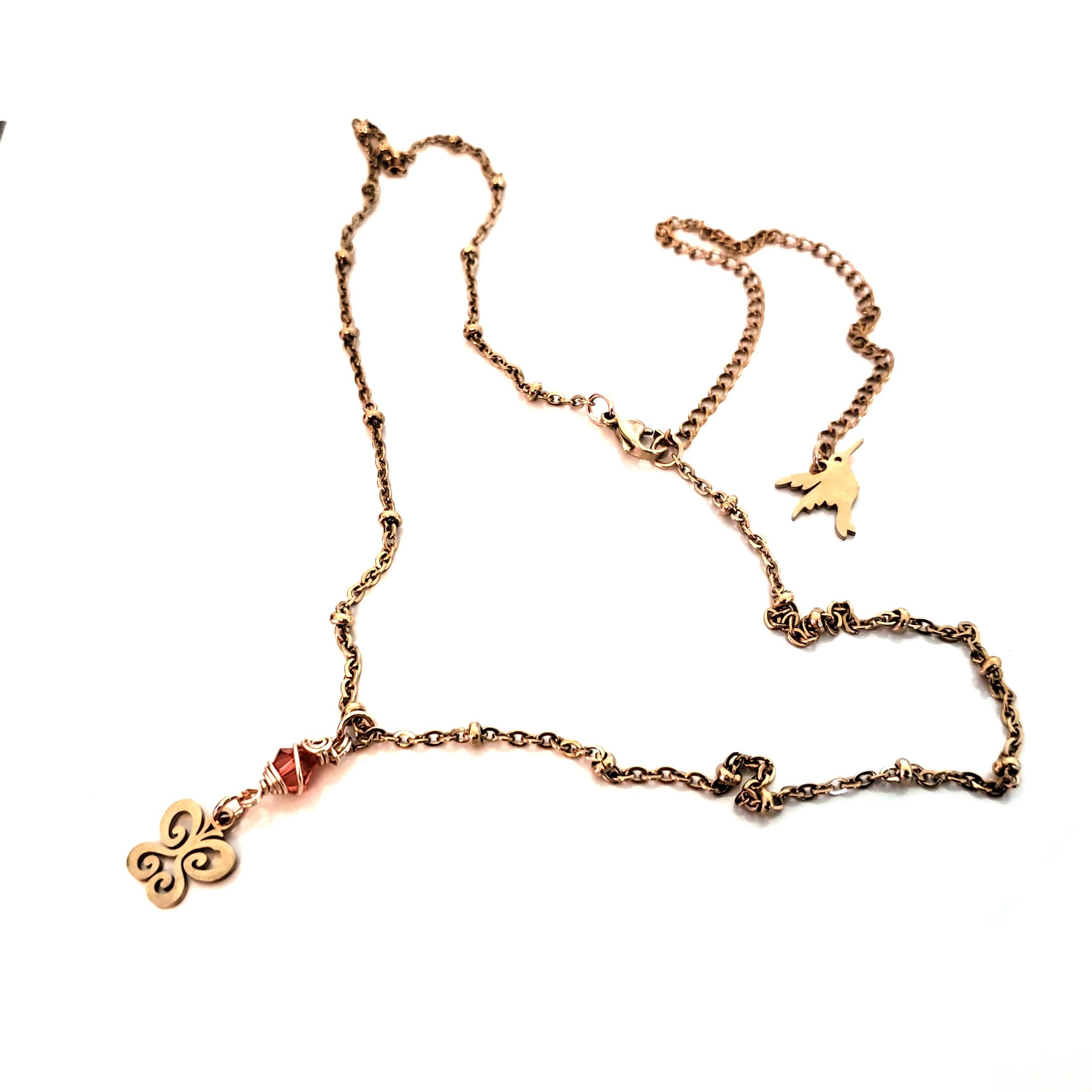 Butterfly Charms, 24kt Rose Gold Plated Stainless Steel, 14x12x1mm,1.5mm Hole, Lot Size 5 Charms, #1666 RG