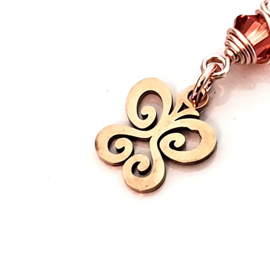 Butterfly Charms, 24kt Rose Gold Plated Stainless Steel, 14x12x1mm,1.5mm Hole, Lot Size 5 Charms, #1666 RG