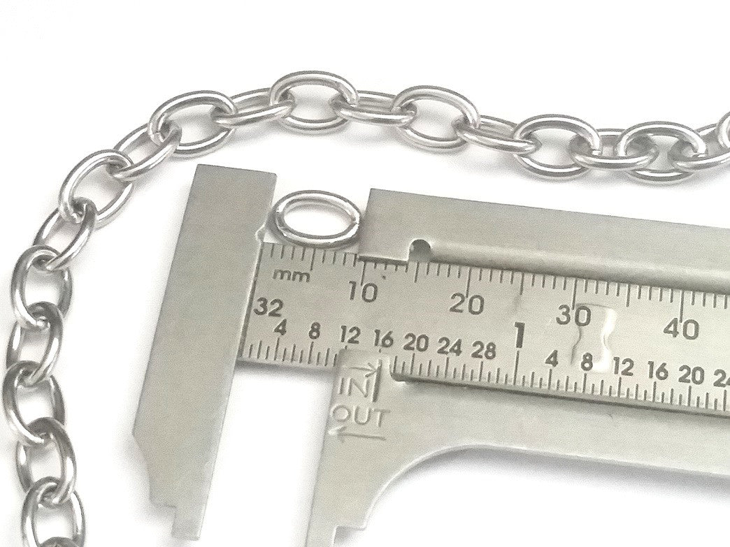 Thick Stainless Steel Jewelry Chain, 10 Meter Spool, Open Links,6x8x1.5mm, #1932-1