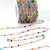 Colorful Enamel Stainless Station Chain, Bulk 30 Feet, #1000 CLR