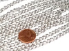 Double Link Stainless Twist Chain, Open Link, 3.5x5.5x0.75mm, 30 Feet, #1949