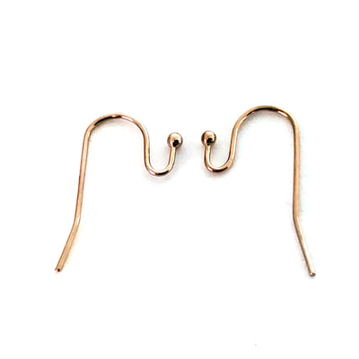  100 Pairs Rose Gold Color Earwires French Earring Hooks/Dangle Earring  Findings Jewelry Making DIY (EH-1007-RG1)