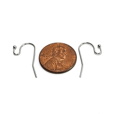 Rose Gold Stainless Steel Ear Wire,  Earrings Hooks, Easy Attach, Easy Change Style, 50 Pieces, #1348 RG