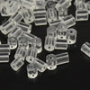 Plastic Ear Wire Stoppers, Clear, 4x4mm, Hole: 1mm Lot Size 5000 Pieces, #1317