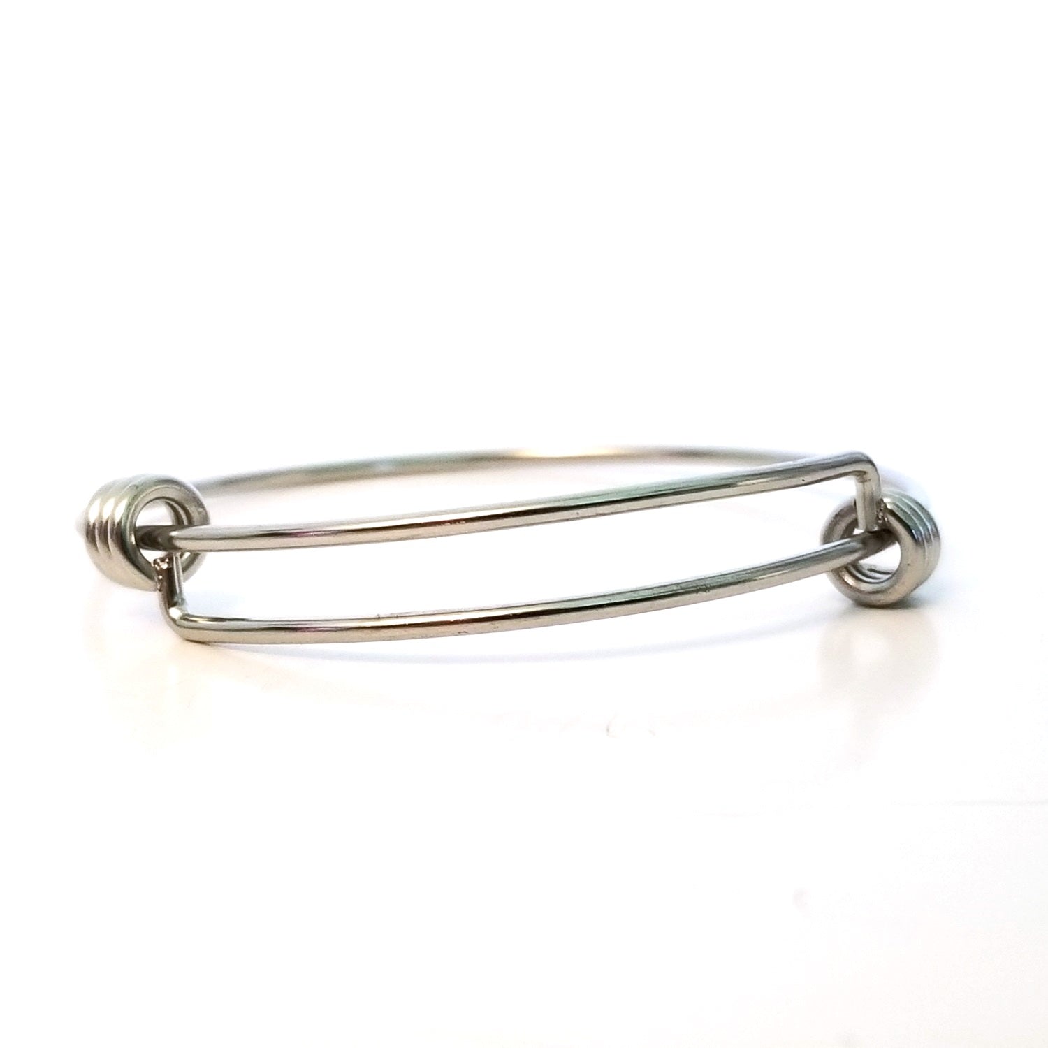 Adjustable Bangle, thick Stainless Steel Expandable Bracelets, Bulk, 60mm wide, Lot Size 50, #1806