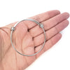 Adjustable Bangle, 1.7mm thick Stainless Steel Expandable Bracelets, Bulk, 60mm wide, Lot Size 50, #1806