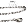 Faceted Stainless Chain, 3.5x2.7x0.8mm Faceted Oval Links, Bulk 10 Meters (approx), #1938