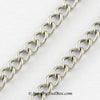 Fine Twist Chain, Stainless Steel, Decorative Rolo Chain, 3x2x0.6mm, Lot Size 50 Meters Spooled, #1919