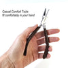 Bent Chain Nose Pliers, Casual Comfort Jewelry Making Tools, Ergonomic Grip Handles, Box Joint, Return Leaf Spring, Beadsmith Brand, #304 43