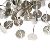 Flat Round Blank Peg Ear Stud Component, Stainless Ear Stud Finding, 12x8mm, 0.6mm Pin, Lot Size 300 Pieces, #1340