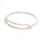 Gold Charm Bangle Bracelet Finding for Charms, 60mm diameter (less than about 7-1/2 inches), Lot Size 10 Pieces, #1803 G