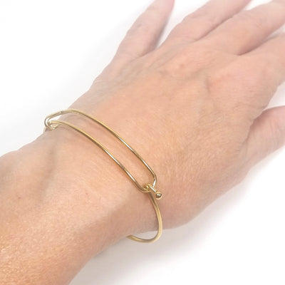 Gold Charm Bangle Bracelet Finding for Charms, 60mm diameter (less than about 7-1/2 inches), Lot Size 10 Pieces, #1803 G