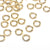 Gold Stainless Jump Rings, 5x1mm, 3.0mm Inside Diameter, 18 gauge, Closed Unsoldered, Lot Size 100