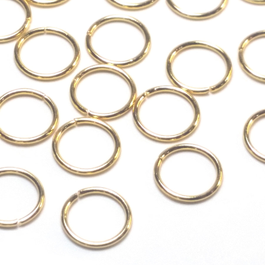 Jump Rinfs Gold Stainless Jump Rings, 4x0.8mm, 2.4mm Inside Diameter, 20 gauge, C ...