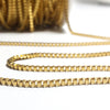 Gold Stainless Box Chain, 2mm Closed Links, 20 Meter Roll, #1953 G