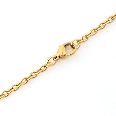 Gold Stainless Steel Jewelry Chain, 3x4mm Oval, Open Links, Lot Size 25 Meter Spool, #1922 G