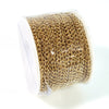 Twist Chain, Gold Stainless Steel Soldered Links, 3x4x0.5mm, 10 Meters Spooled, #1925 G