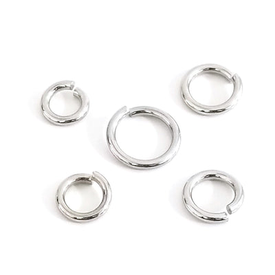 Ultra Heavy Duty Stainless Steel Jump Rings, 12 gauge, 2mm Thick, Closed Unsoldered, 10mm, 11mm, 12mm, 13mm or 15mm, Lot Size 300 Pieces