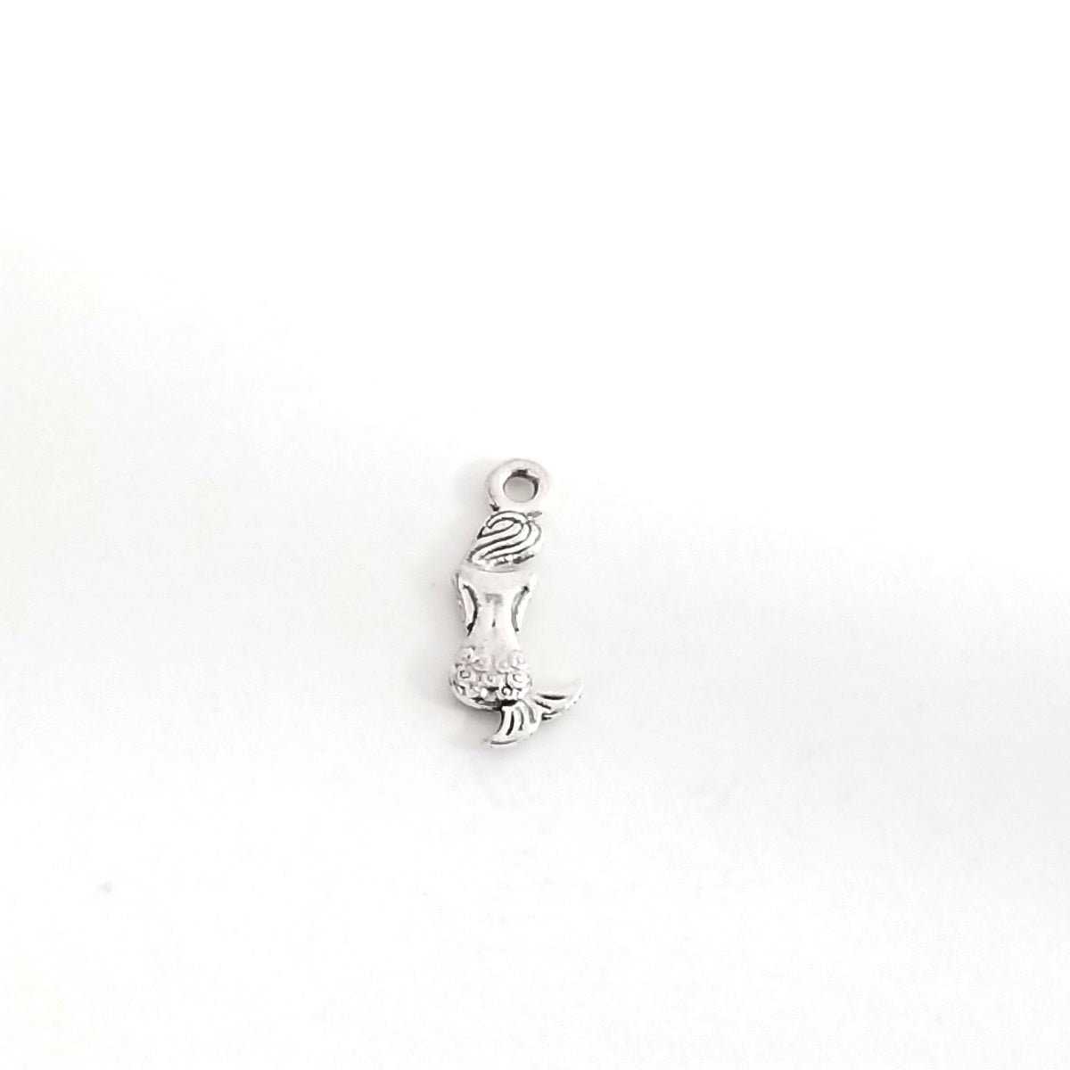 Mermaid Charms, Antique Silver, Double Sided, Lead Free