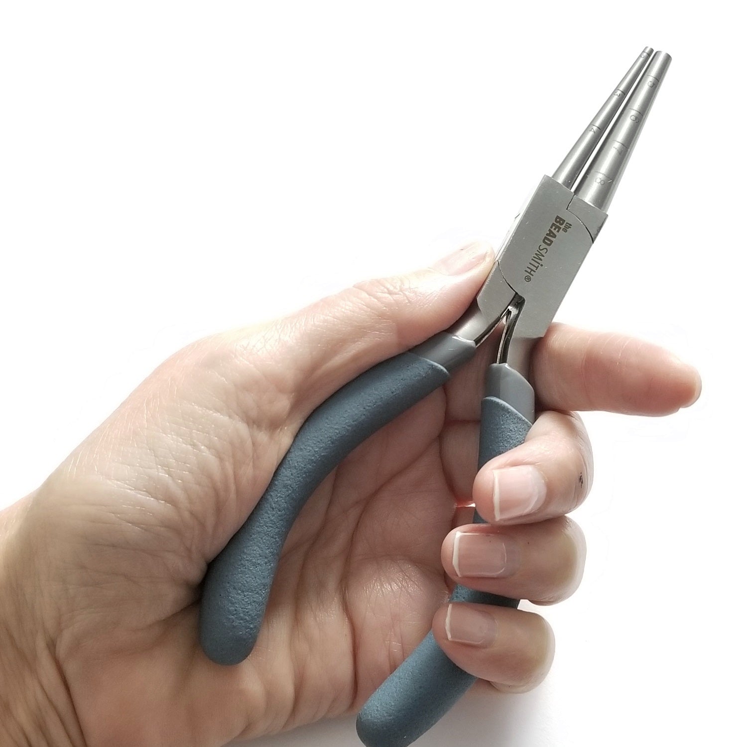 Marked Round Nose Pliers, Heavy Duty, 8 Marked Loop Sizes for Perfect Loop Rite Sizing Every Time, #1600