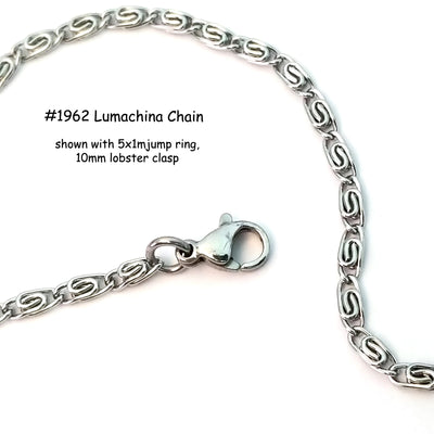 Lumachina Chain, 6x3mm, Lot Size 50 meters, #1962