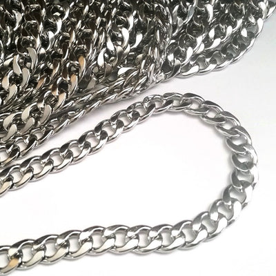 Mens Jewelry Chain, Stainless Steel Jewelry Chain for Men, Heavy Jewelry Chain, Bulk Chain, Non Tarnish, 15x12x3mm, to 36 inches, #1931