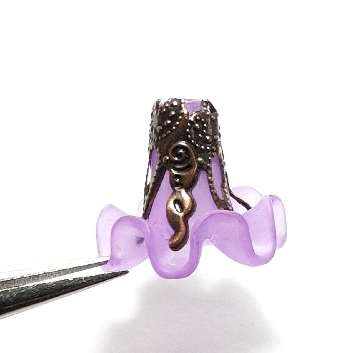 How to Make the Orchid Ruffle Dragonfly Earrings, a tutorial