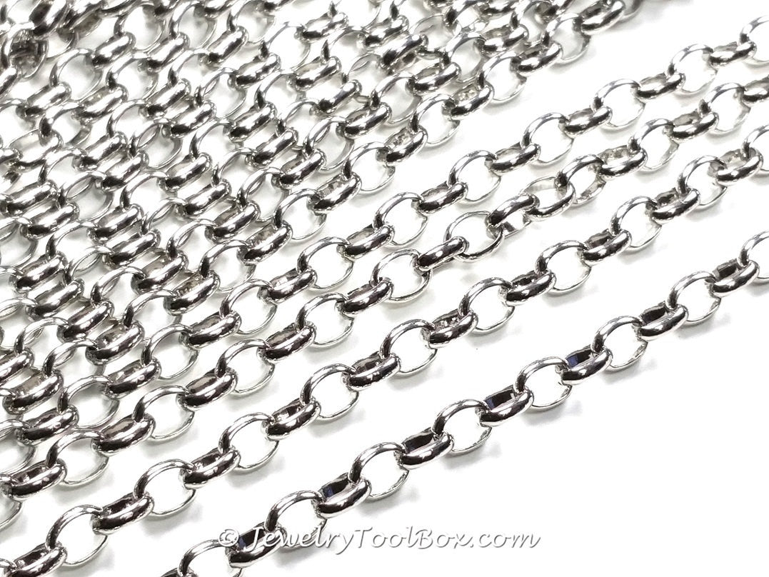 Gold Stainless Steel Fine Chain, 2x1.5mm Links, Soldered Closed, Bulk -  Jewelry Tool Box
