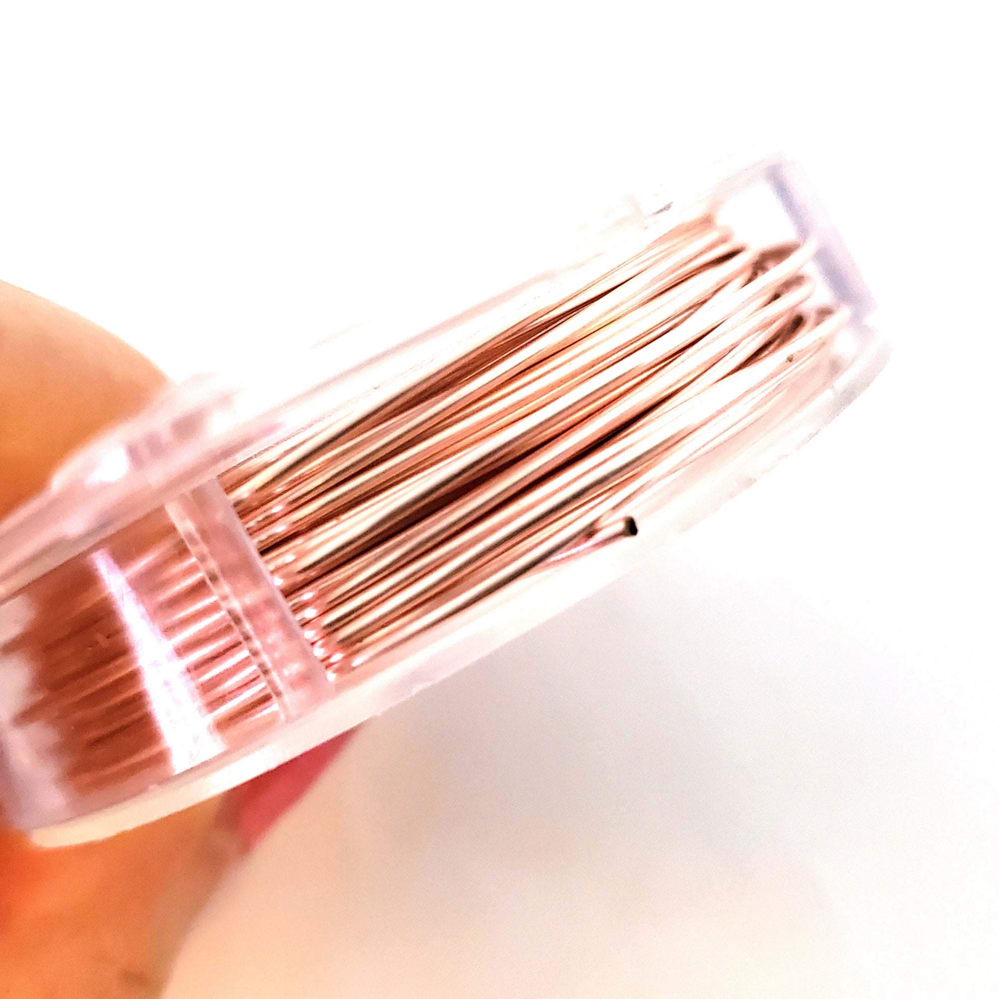 Rose Gold Colored Copper Wire, Anti-Tarnish, 18 Gauge, 20 Feet, Artistic Wire