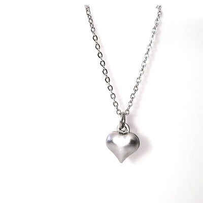 Stainless Heart Charm, Tiny Puffy Hearts, Valentine Charm, 10x8x3mm, Lot Size 200, #1611