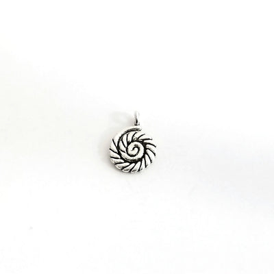 Twisted Rope Charms, Boat Line Pendants, Antique Silver, Double Sided, 12x16mm,  Lot Size 30, #1012