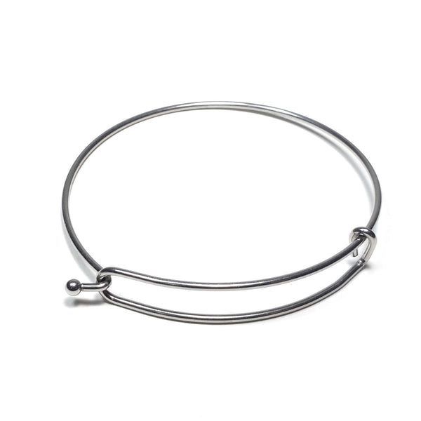 Charm Bangle Bracelet Finding for Charms, 60mm diameter (less than abo ...
